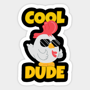 Cool Dude Sticker